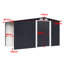 Garage Shed with Log Storage 11 ft. W x 7 ft. D Galvanised Steel