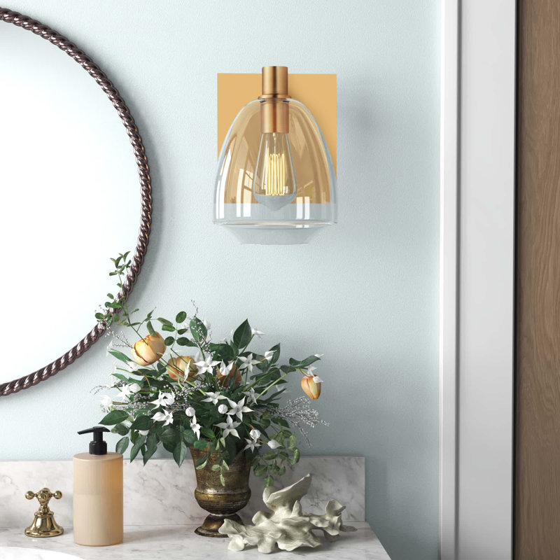Caudillo Armed Sconce, Satin Brass