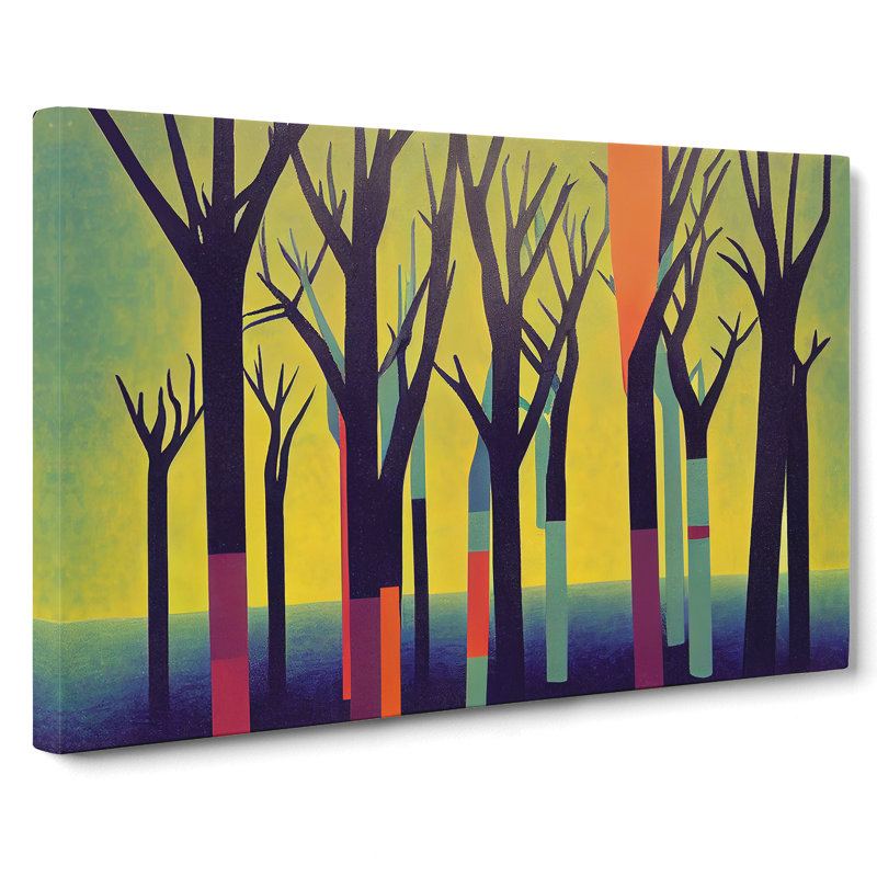 Tantalizing Summer Forest Abstract - Wrapped Canvas, 50cm H x 76cm W x 3cm D