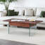 Table basse multifonctionnelle à plateau relevable - essentielle pour les maisons modernes. Pieds en verre trempé, plateau relevable. Parfaitement adapté aux salons et aux bureaux.-27626465