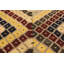 Tapis vert / jaune / brun à motif de chevrons fabriqué à la main 5 pi 6 po x 6 pi 6 po Sinclair