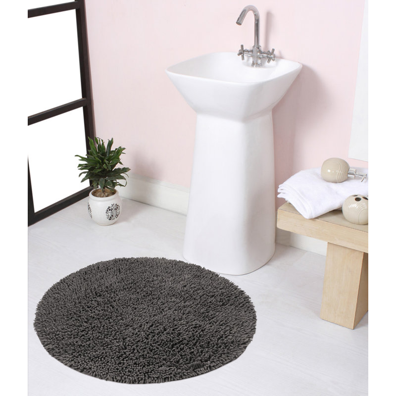 Florbela Bath Rug, Gray