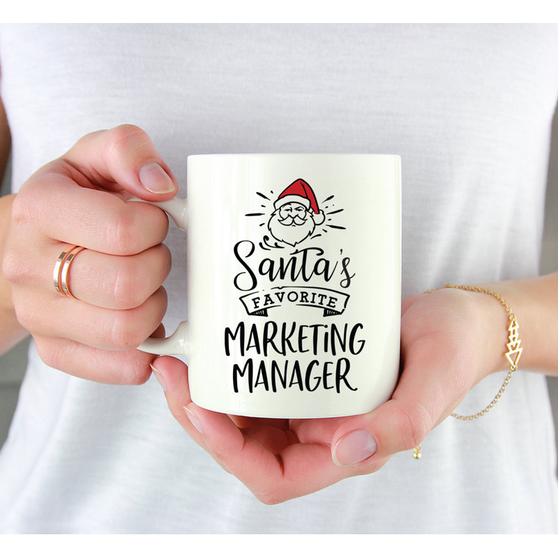 Grande tasse à café Tuileries, « Santa's Favorite Marketing Manager »