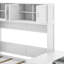 Grand lit escamotable avec bureau, tablettes et armoires-971406236
