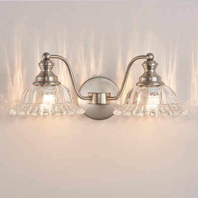 Luminaire de meuble-lavabo rétro Sand Nickel