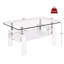 Table basse rectangulaire en verre trempé pour salon avec plateau en MDF et verre moderne-146364394-146368535