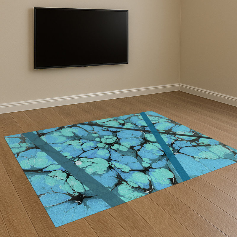 Geometric Area Rug, Runner 70 x 140 cm