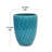 Cyan Ceramic Planter With Glossy Finish, For Patio, Garden, Or , All - Weather Resistance, 17.01" L W 21.34" H Planter, Drainage Root Development,-1912245722