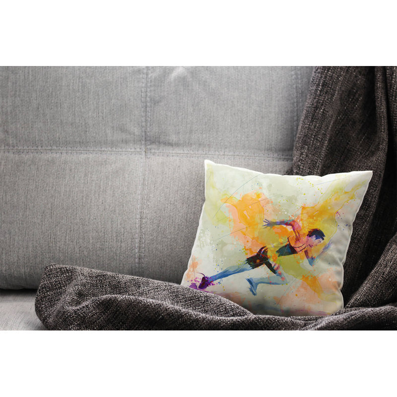 Running Square Cushion