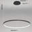 Stockham 1-Light Unique Geometric LED Pendant Circle Ring Chandelier Remote Dimmable-626403762-626403760