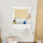 Meuble-lavabo mural avec tiroirs et crochets de rangement