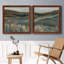 «Copper Dusk I», ensemble de 2 peintures sur toile encadrées-663921979-663921990