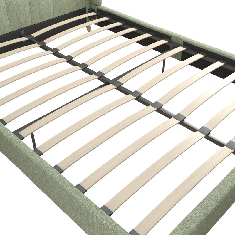 Her Majesty Upholstered Platform Bed, Grey, Kingsize (5')