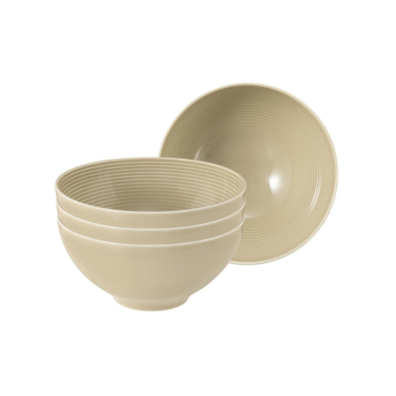 Zaydaan Porcelain Cereal Bowl, Sand