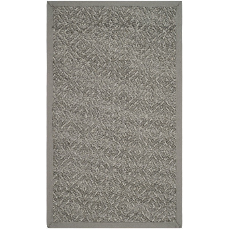 Tapis gris clair en jute / sisal Freitag, Rectangulaire 3 pi x 5 pi