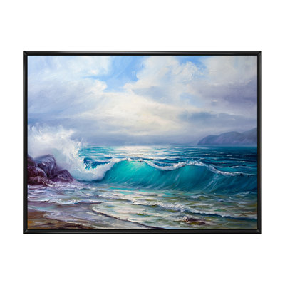 " Blue Ocean Waves Scenery "