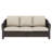 3-person Outdoor Patio Rattan Sofa With Cushions-1369867252