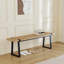 Banc de cuisine Mid-Century avec pieds en métal-2142842108