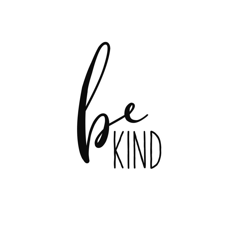 Be Kind - Print on Canvas, Wrapped Canvas, 66.04cm H x 66.04cm W x 3.81cm D