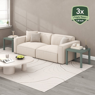 Ensemble de tables de bout carrées 17,52 po Brandel