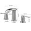 8 In. Waterfall Widespread 2-Handle Bathroom Faucet With Pop-Up Drain Assembly In Spot Resist Oil Rubbed Bronze-109023936