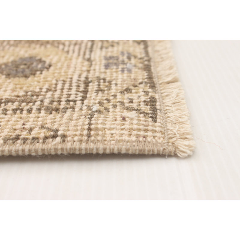 Tapis kaki clair Croff Vintage 4 pi 6 po x 12 pi 8 po
