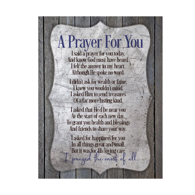 «A Prayer For You New Horizons», art textuel sur bois