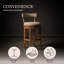 Tabouret de bar pivotant Hanover, 30 po-111912701-111912700