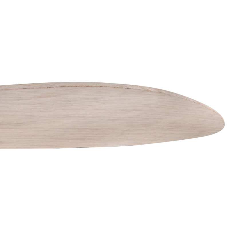 Ventilateur intelligent 80 "Hinkley Fan Swell, Nickel brossé, 80 po de largeur, Bois de frêne blanchi