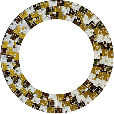 Miroir en mosaïque Zorigs, Art mural décoratif
