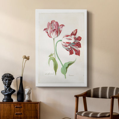 Two Tulips II -Custom Wrapped Gallery Cavas