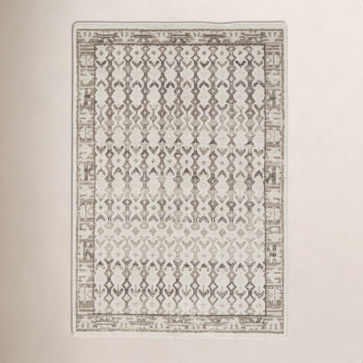 Lennex Hand-Knotted Geometric Wool Rug