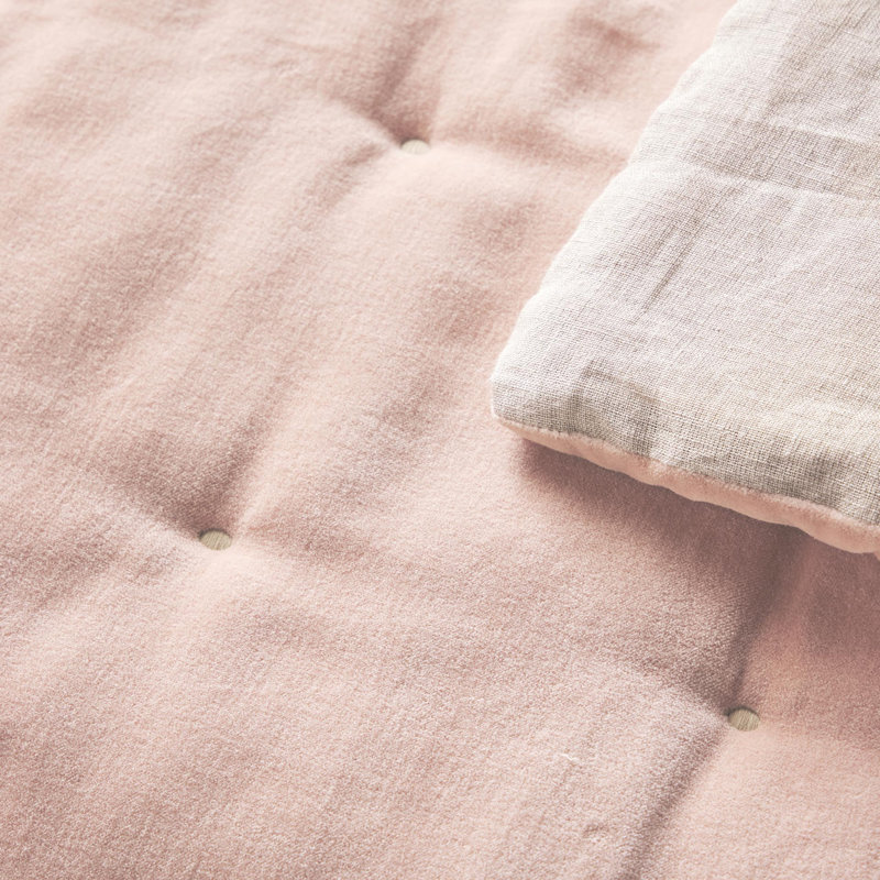 Jaipur Throw Blanket, Dusky Pink
