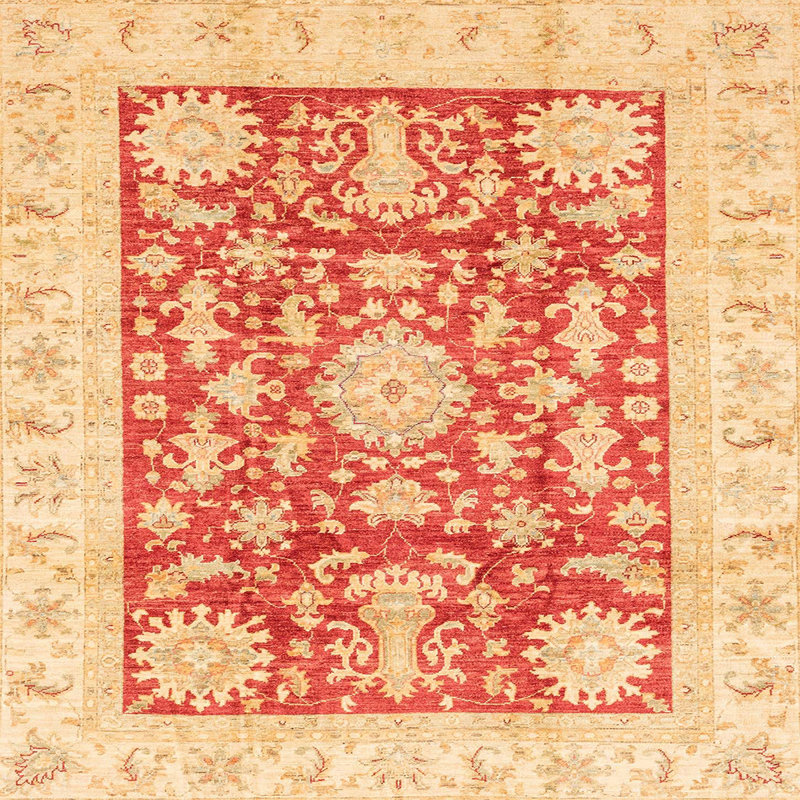Tapis abstrait moderne 3499, Carré 7 pi