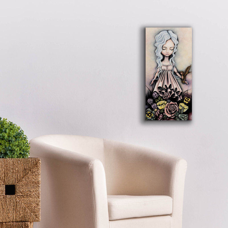 «Freya» par Angelina Wrona, art mural sur toile, H 24 po x l 12 po x P 0,75 po