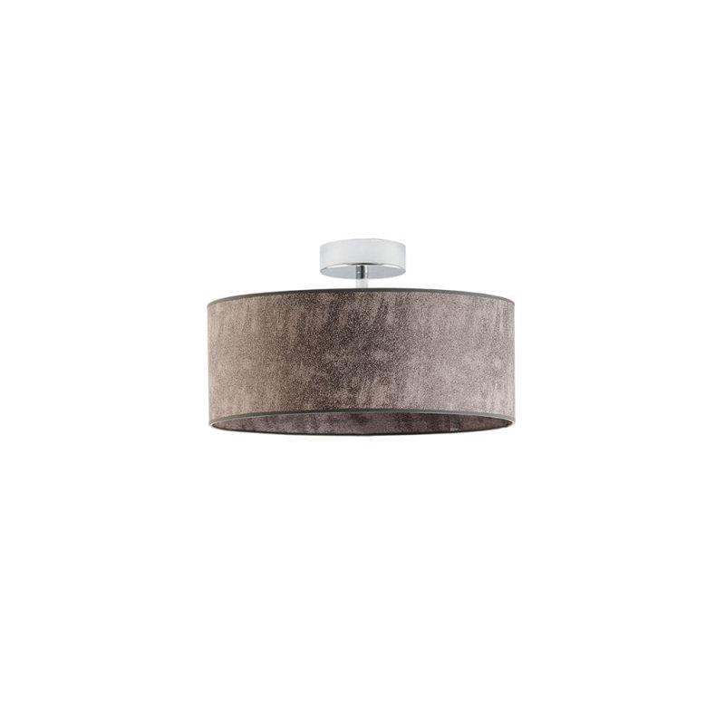 Audriona Semi Flush Mount, Chrome, 25cm H x 30cm W x 30cm D, Gray Melange