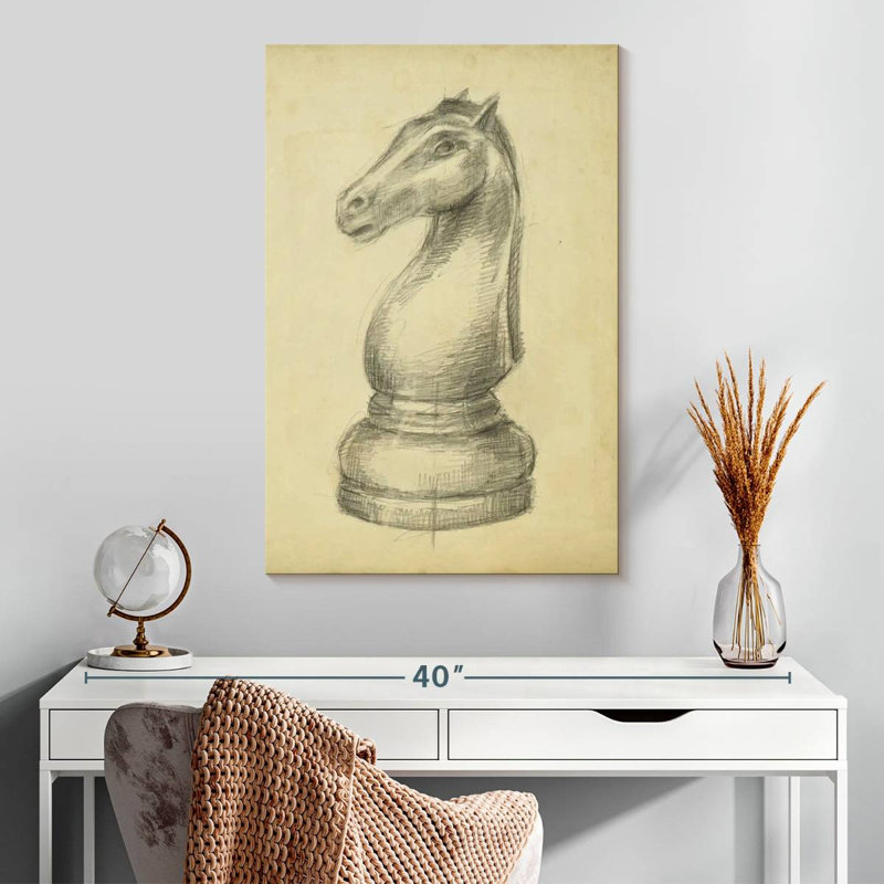 Senne Antique Chess II, 30" H x 20" W