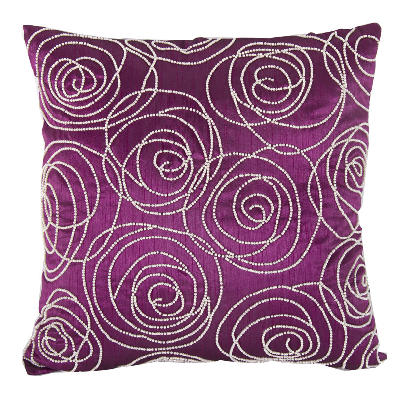  Cotton Throw Pillow, Peacock