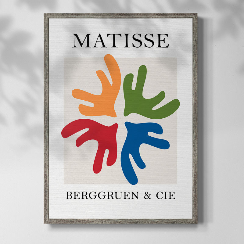 Matisse CCXCI, reproduction d'art encadrée - bois massif, H 11 po x l 9 po