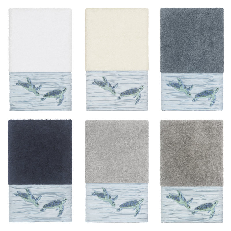 Débarbouillette en coton Mia, Gris foncé