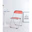 Chaise de salon pliante transparente en plastique transparent-1195504855
