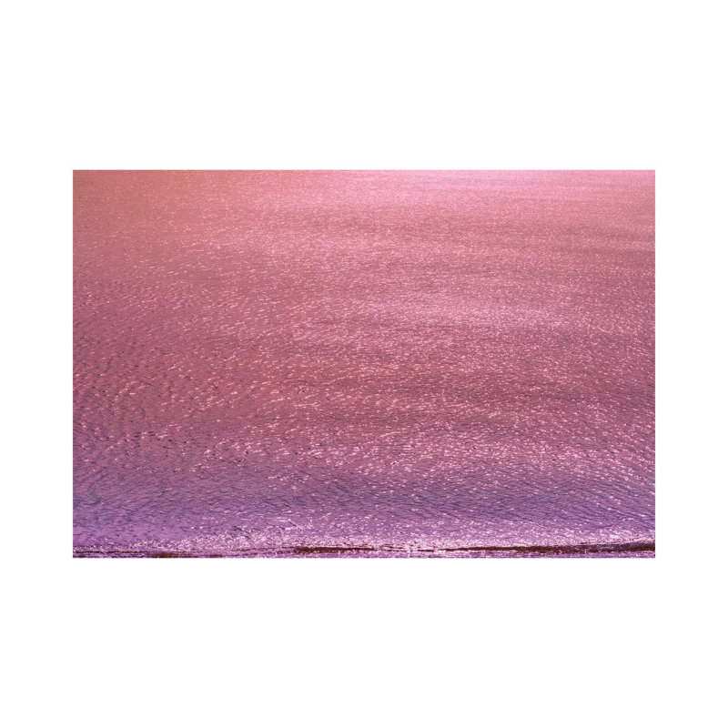 Metallic Ocean With Iridescent Wave by Beli - Wrapped Canvas Print, 20.32 cm H x 30.48 cm W