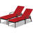Bridgitt Outdoor Wicker Chaise Lounge , Cushion Included-870931211-838198408