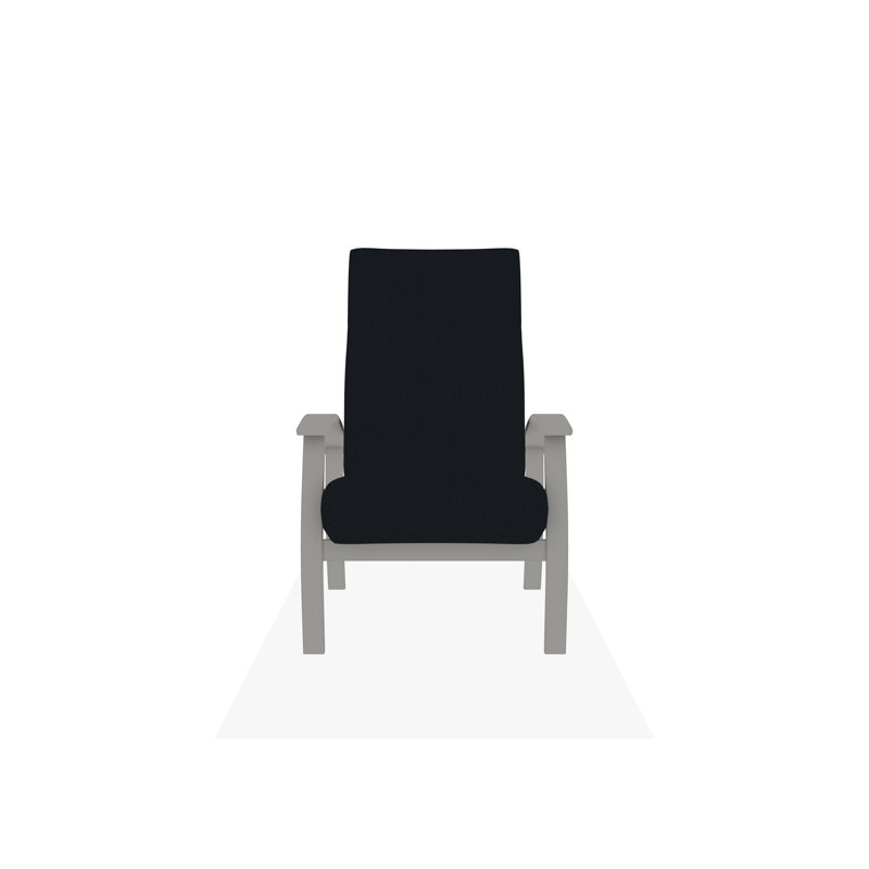 Belle Isle Cushion Deep Seating Supreme Height Adjustable Back Chair, Snow, Canvas Haze