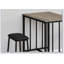 Ensemble de salle à manger 3 pièces à hauteur de comptoir contemporain avec table rectangulaire de 36 pouces et deux chaises, pour les petites cuisines-429343283