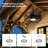 19.7" Outdoor Caged Ceiling Fan with Light Kit and Remote Control-1930109325