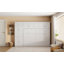 Grand lit escamotable mural avec armoires, grand