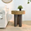 Table basse décorative en bois avec 3 pieds amovibles