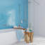 11"X 12.6" Herringbone Polished Glass Mosaic Tile-61266921
