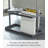 Tower Yamazaki Home Side Table With Storage Tier Shelves Narrow, Narrow Wooden And Metal End Table-704803535